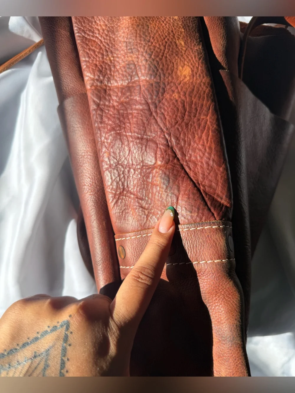 KMM and Co Carryall tote in Tan Kodiak